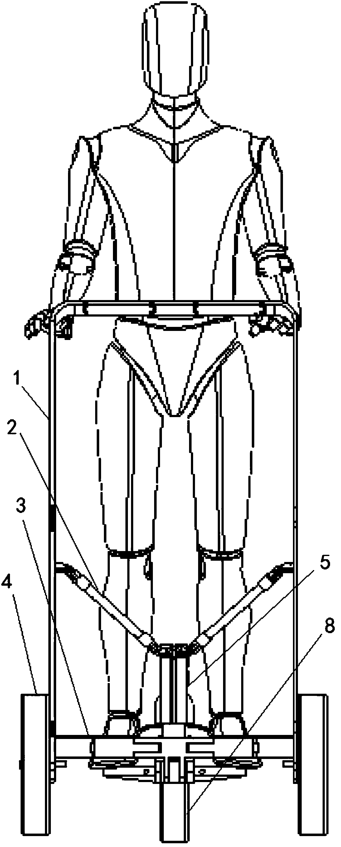 Riding-available foldable electric cart