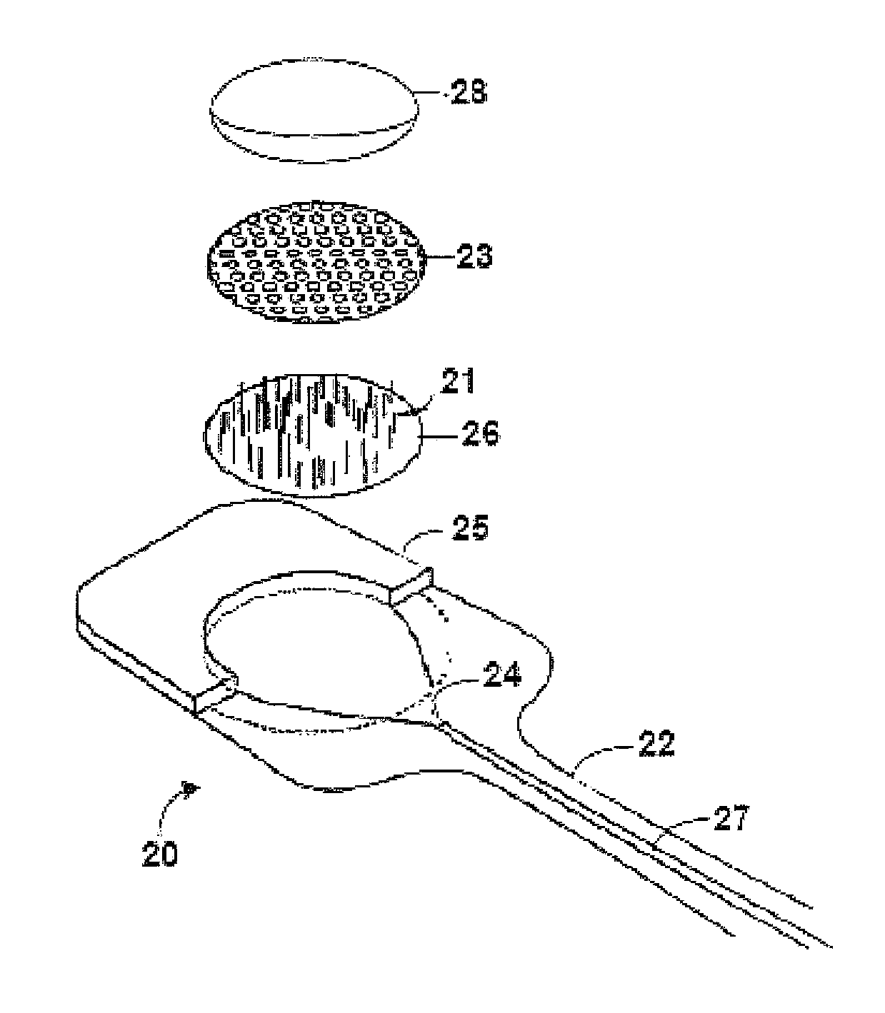 Device with encapsulated gel