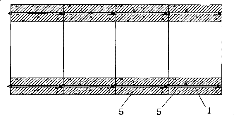 Underground pipeline excavated pipe joint prestress connecting method