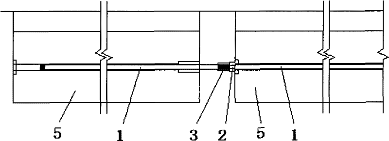 Underground pipeline excavated pipe joint prestress connecting method