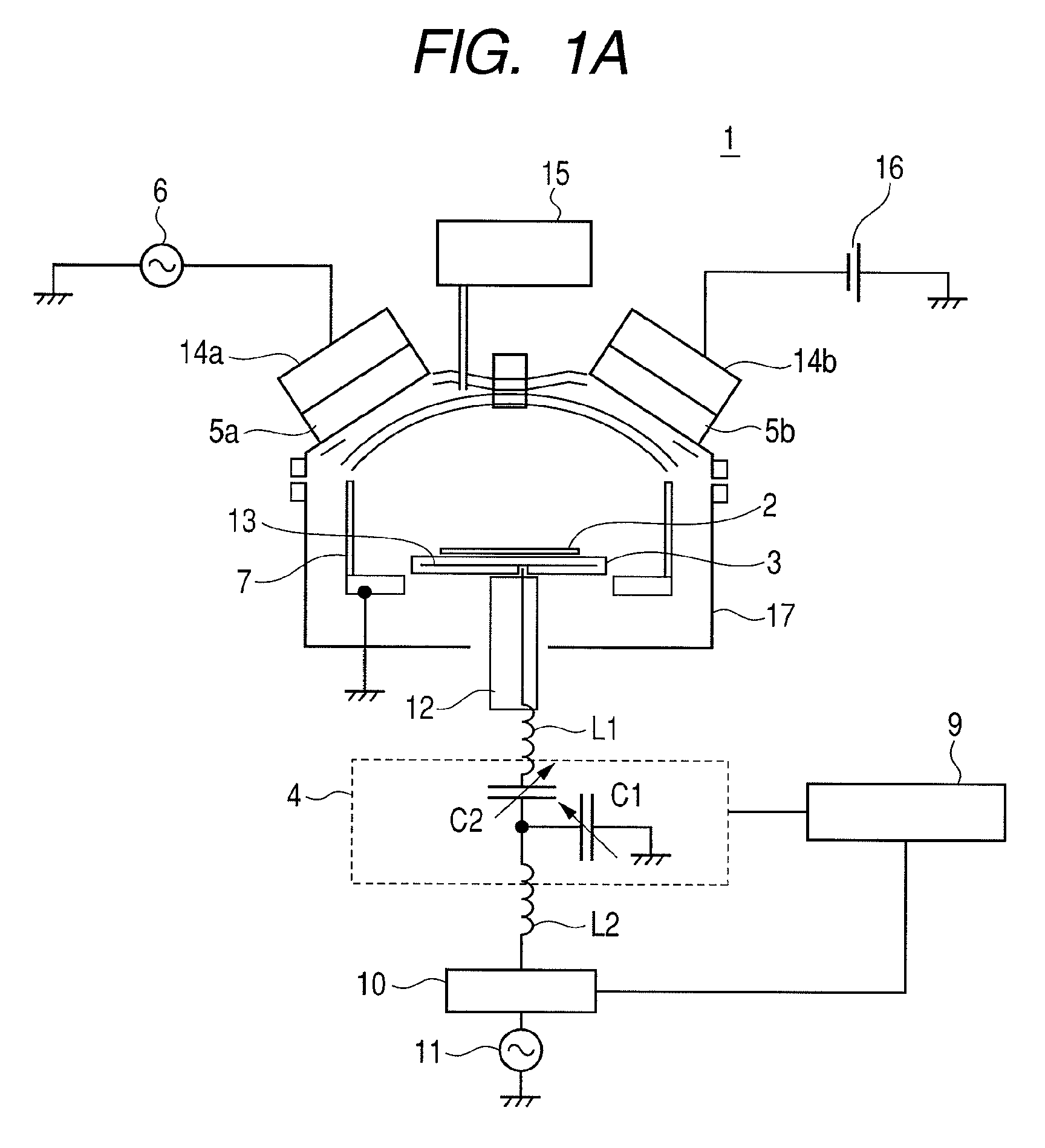 High-frequency sputtering device