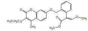 Composition containing coumoxystrobin and related bactericide