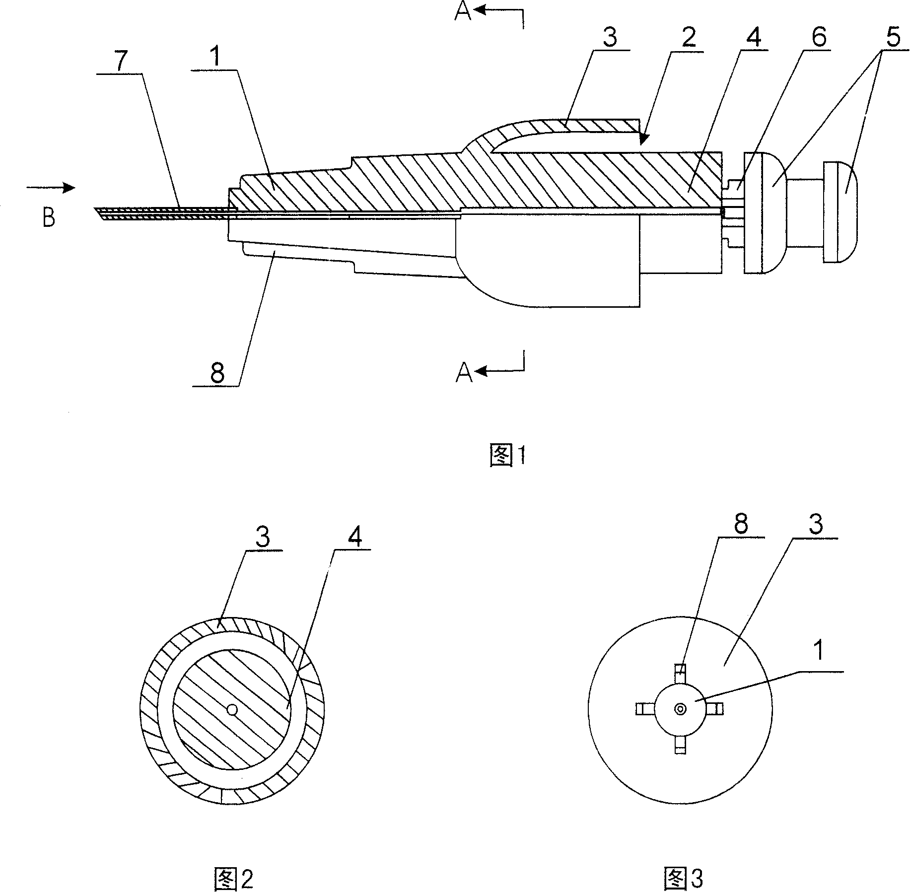 Disposable self-destroyed syringe needle