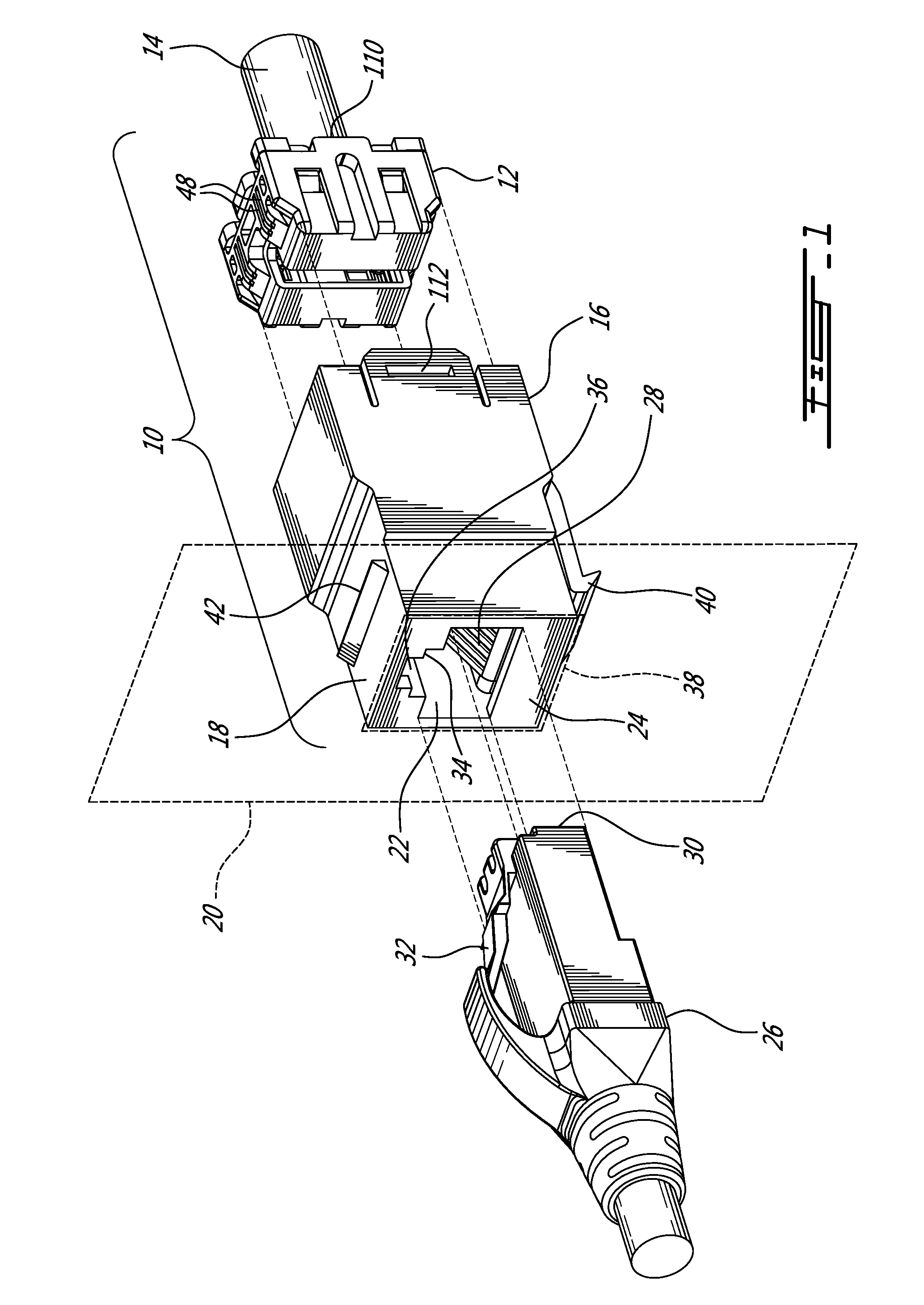 Coupler connector and cable terminator with side contacts