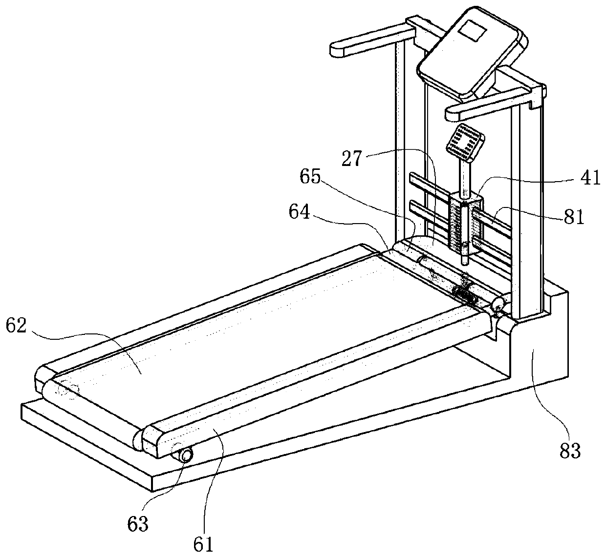 Indoor running trainer and application method thereof