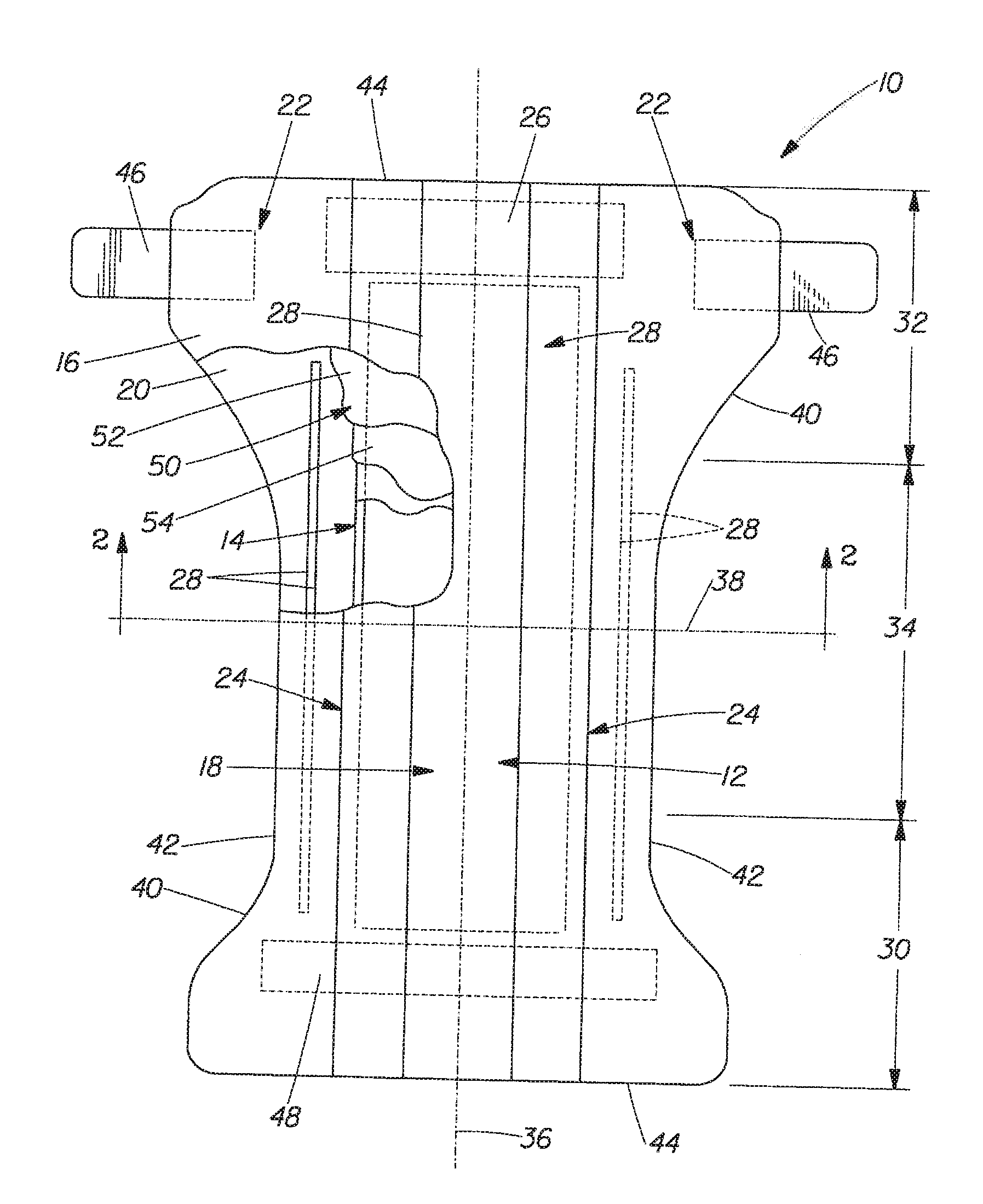 Better Fitting Disposable Absorbent Article With Substantially Continuously Distributed Absorbent Particulate Polymer Material