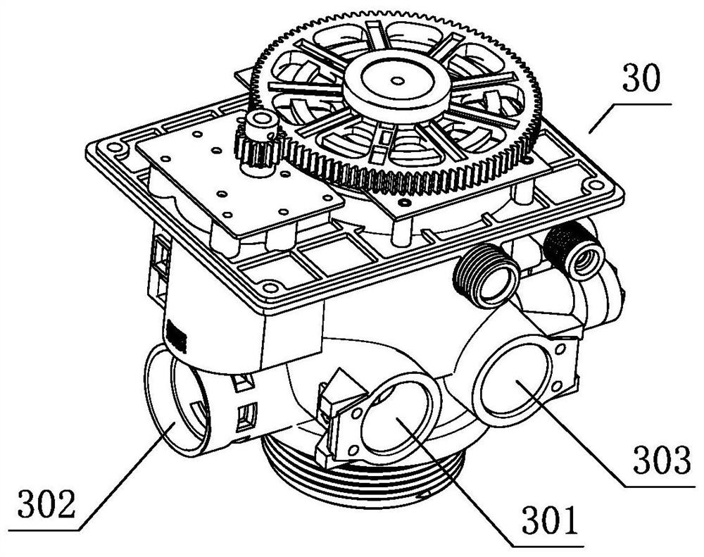 Water path controller used for multifunctional water treatment system and control valve of water path controller