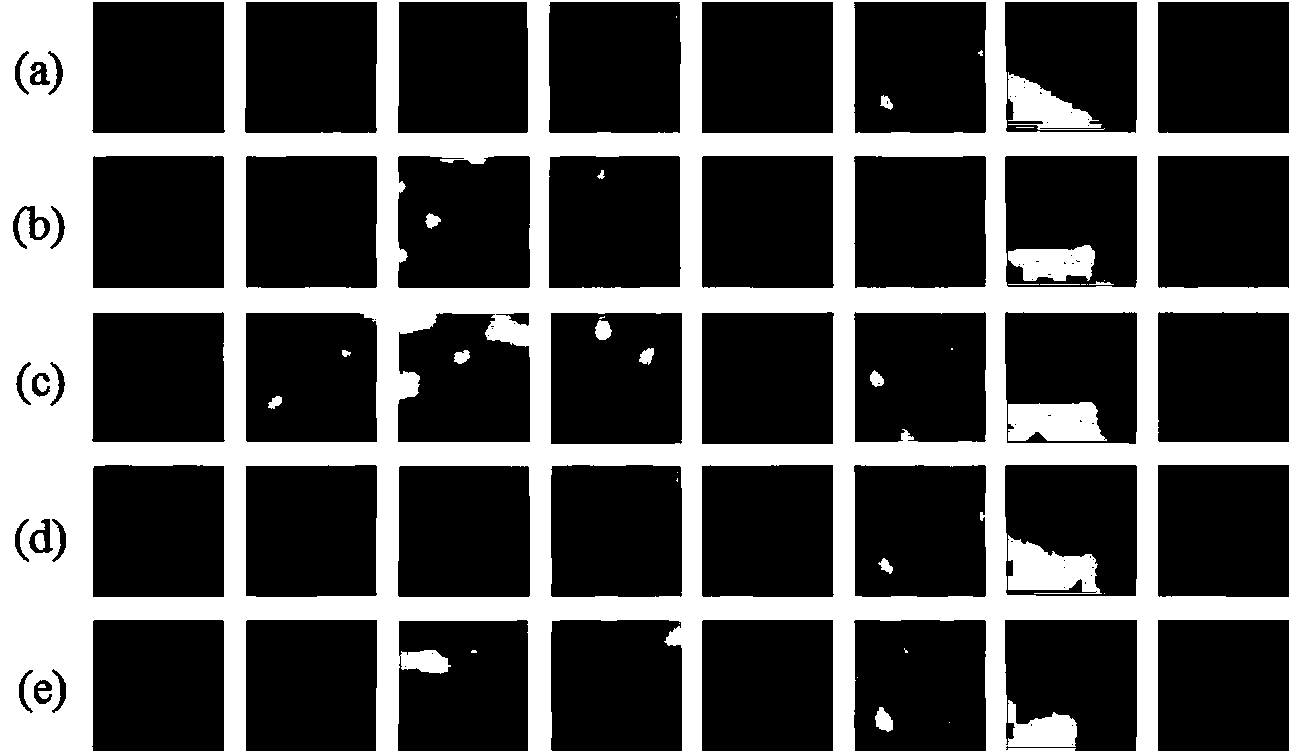 Partitioning compressive sensing reconstruction method based on image block clustering and sparse dictionary learning