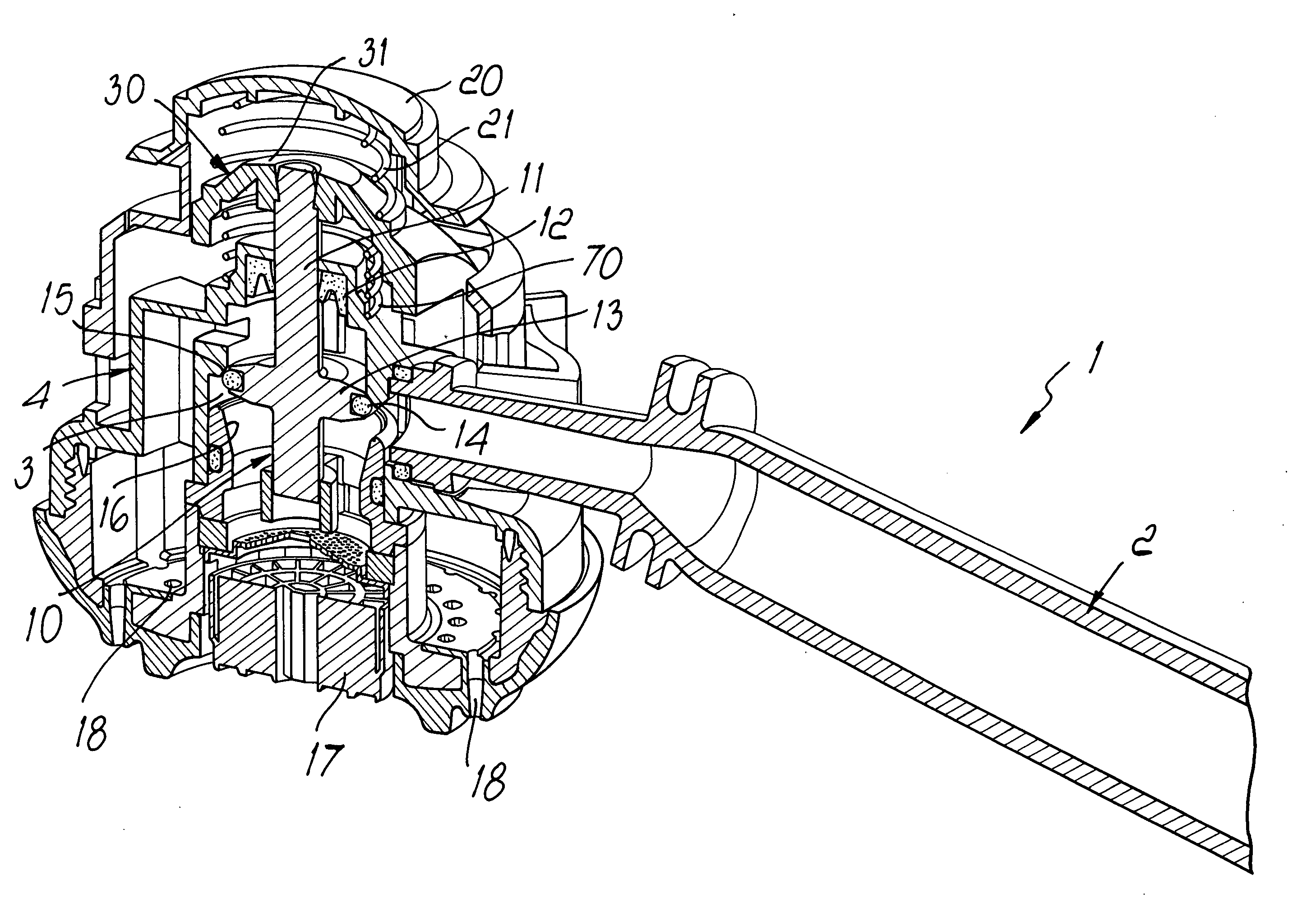 Spray head for sprayers in general and particularly for manual sprayers for sinks and the like