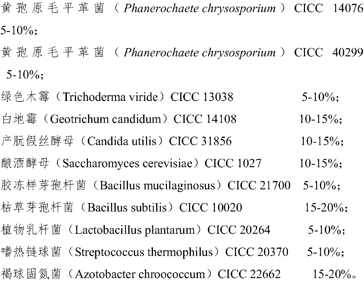 Compound bacterium agent for treating green wastes of gardens as well as preparation method and application of compound bacterium agent