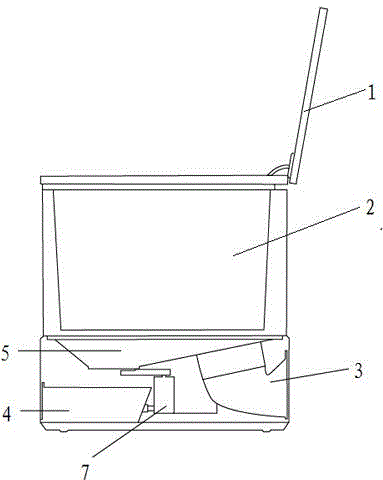 Periodically dried and sterilized intelligent quantitative rice bin