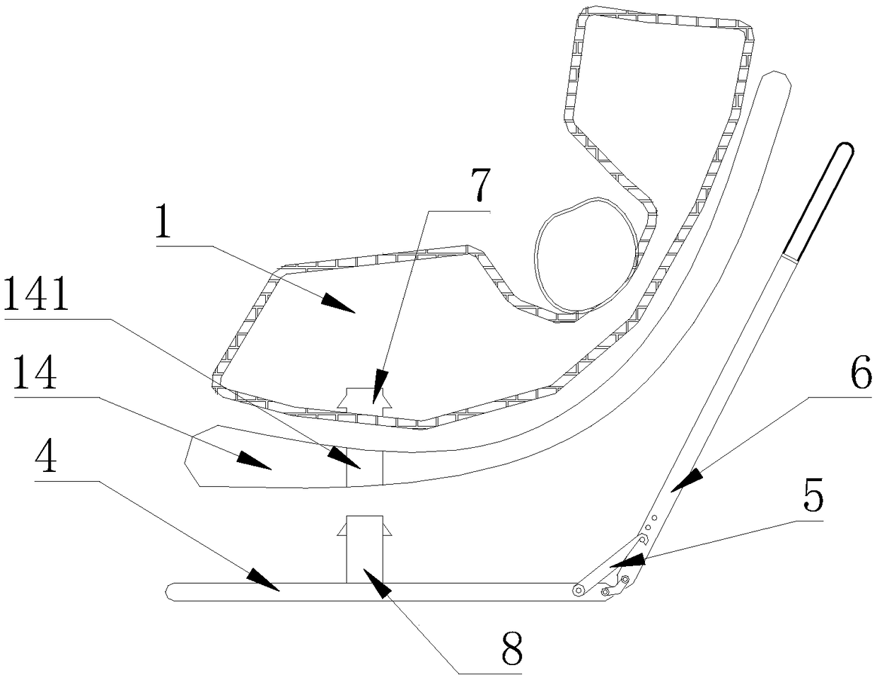 Walkable infant safety seat