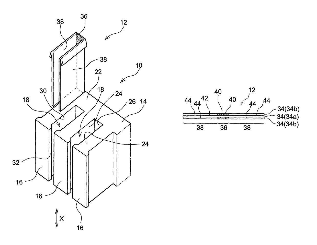 Slot insulating paper