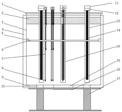 Simulation device for soil in-situ thermal desorption remediation and application