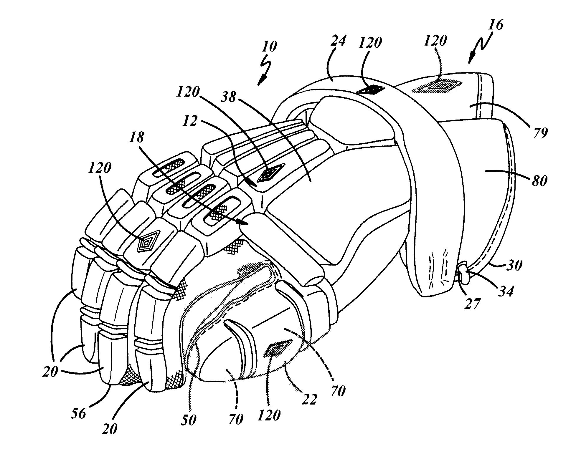 Direct Molded Accents For Protective Gloves