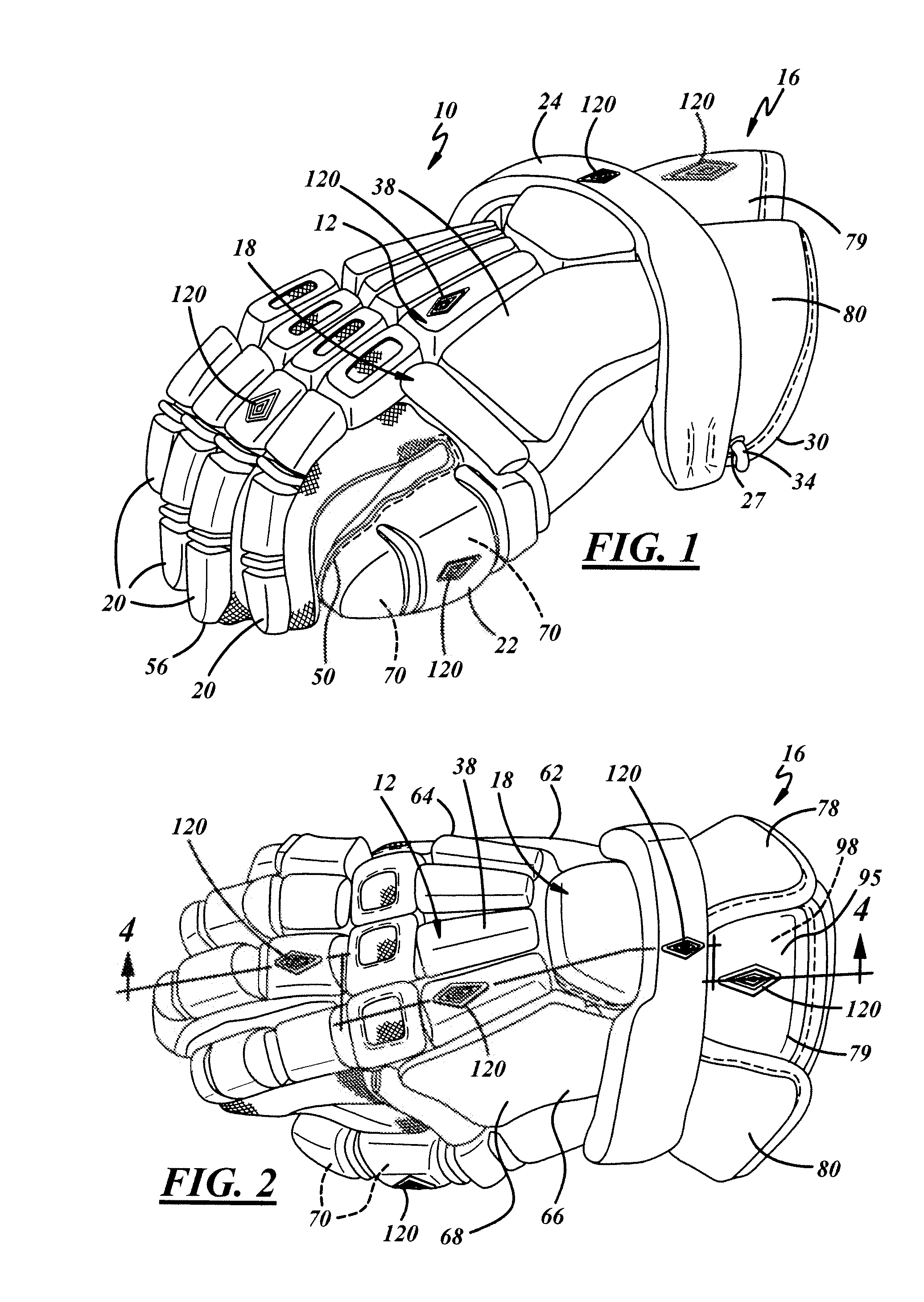 Direct Molded Accents For Protective Gloves