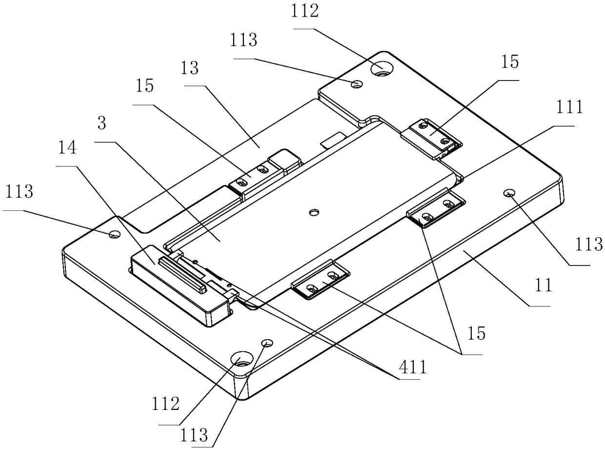 Bearing device for display panel test