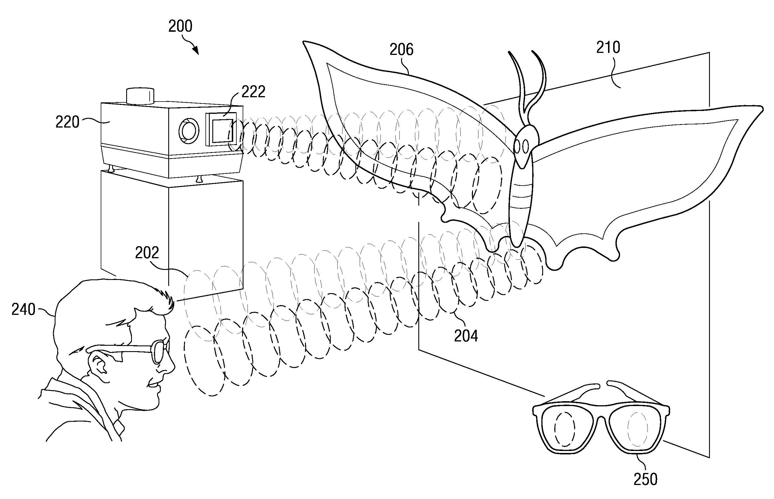 Polarization preserving front projection sceen