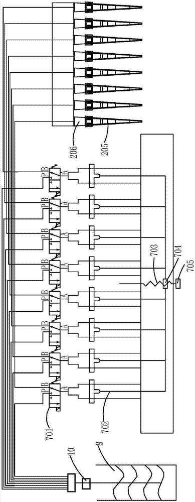 Sample adding device applied to liquid biological reaction system and control method