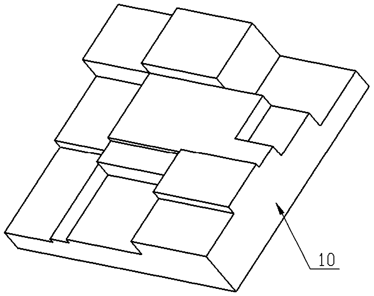 Casting sand core box and manufacturing method thereof