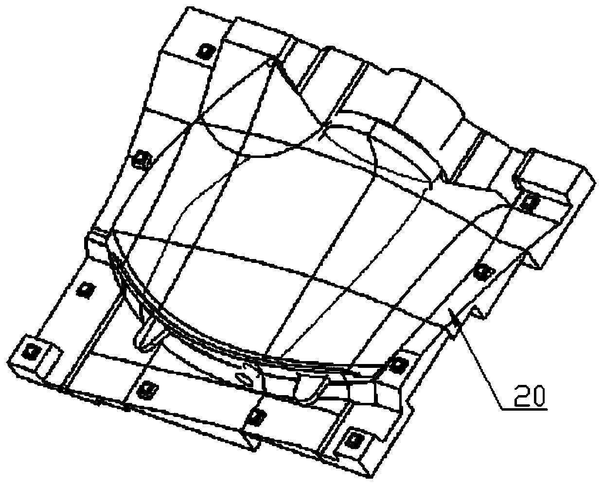 Casting sand core box and manufacturing method thereof