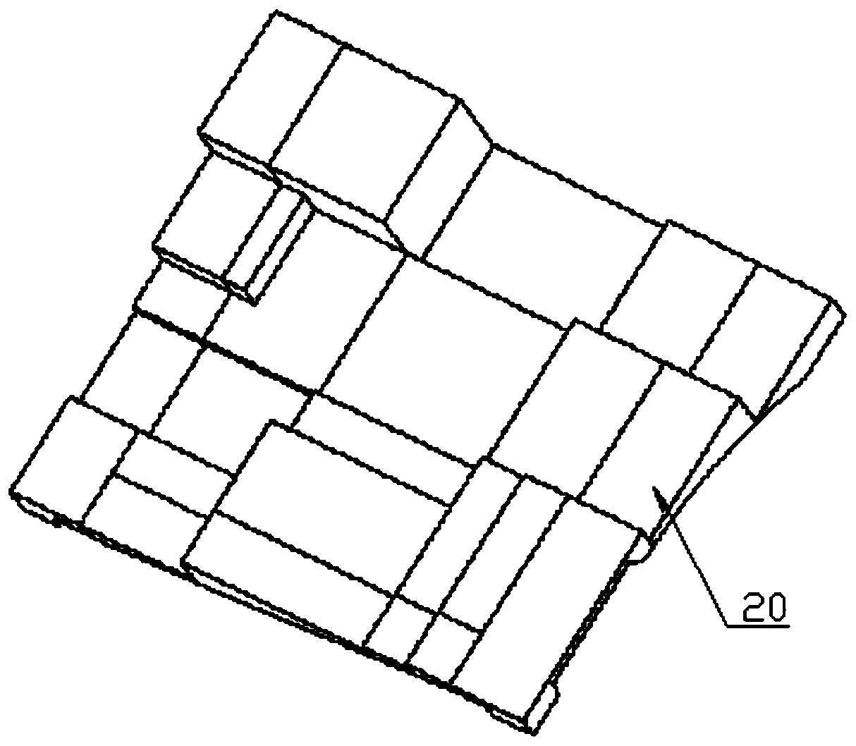 Casting sand core box and manufacturing method thereof