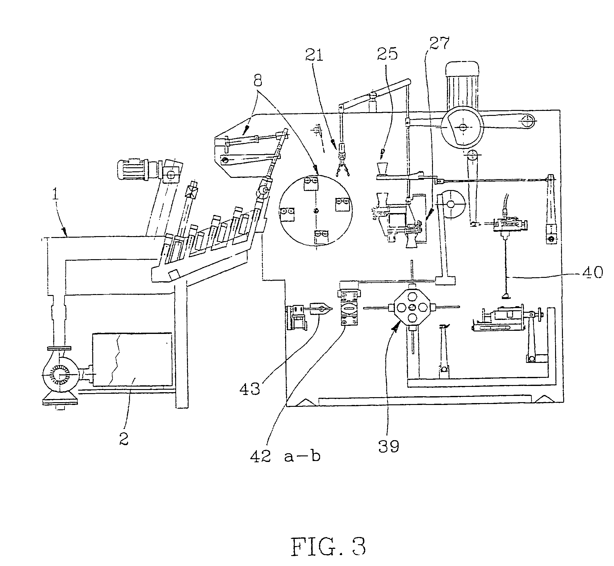 Automatic pear processing machine