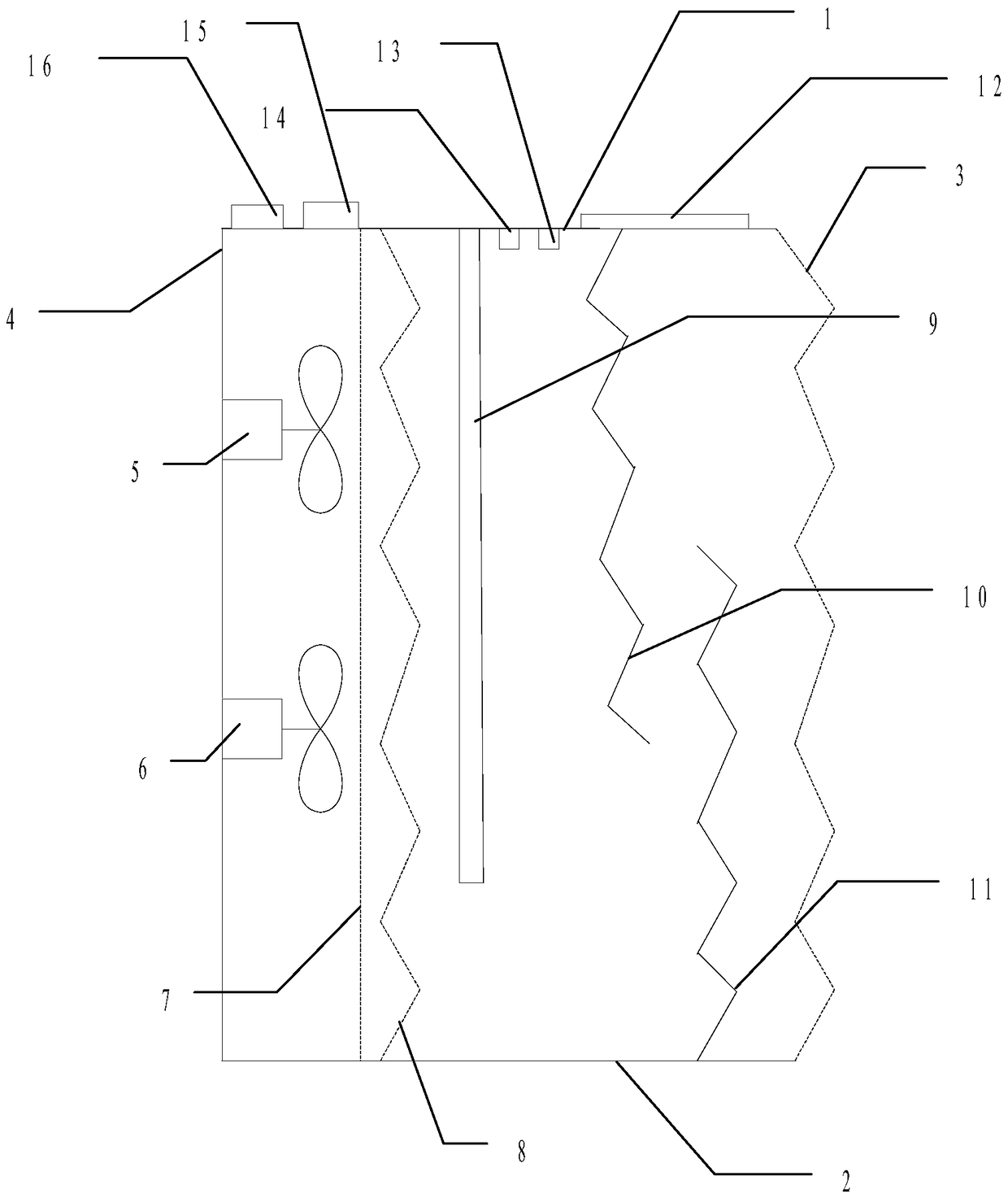 Computer case with cooling function