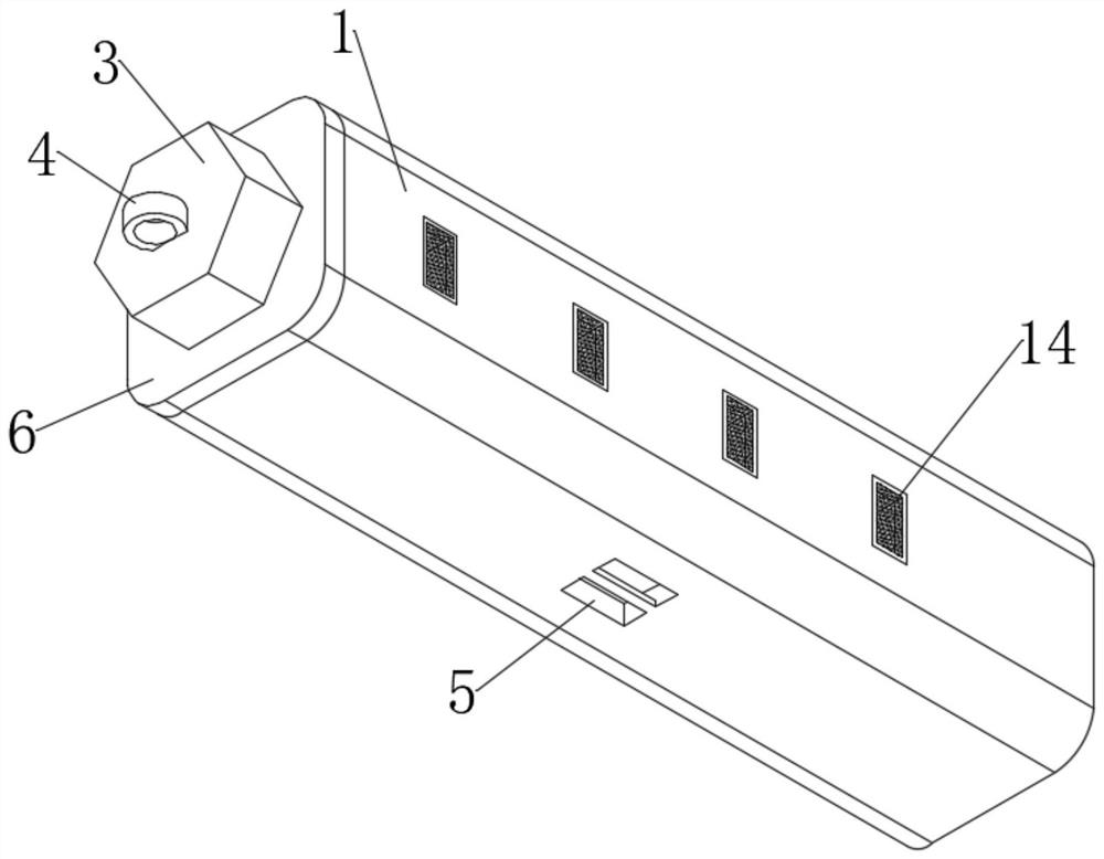 Anti-diffusion device for processing offshore oil stains in offshore sea area