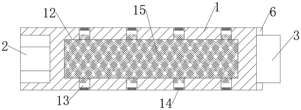 Anti-diffusion device for processing offshore oil stains in offshore sea area