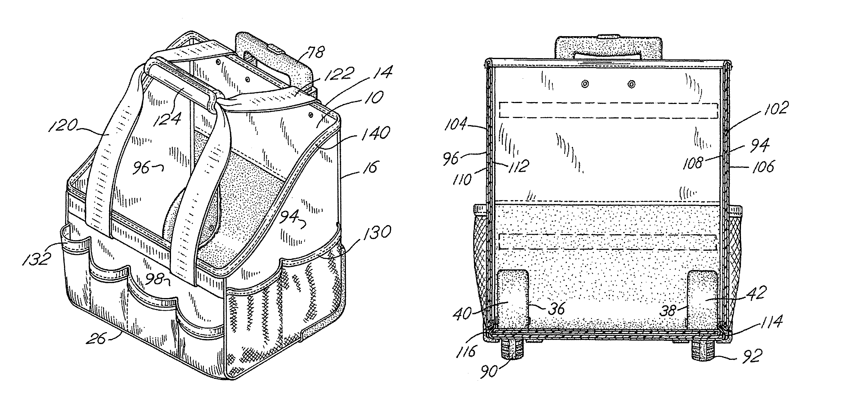 Wheeled tool bag