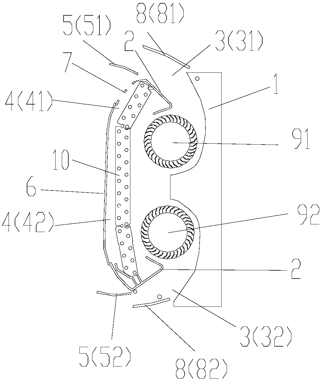 Air conditioner indoor unit capable of preventing air return and air conditioner