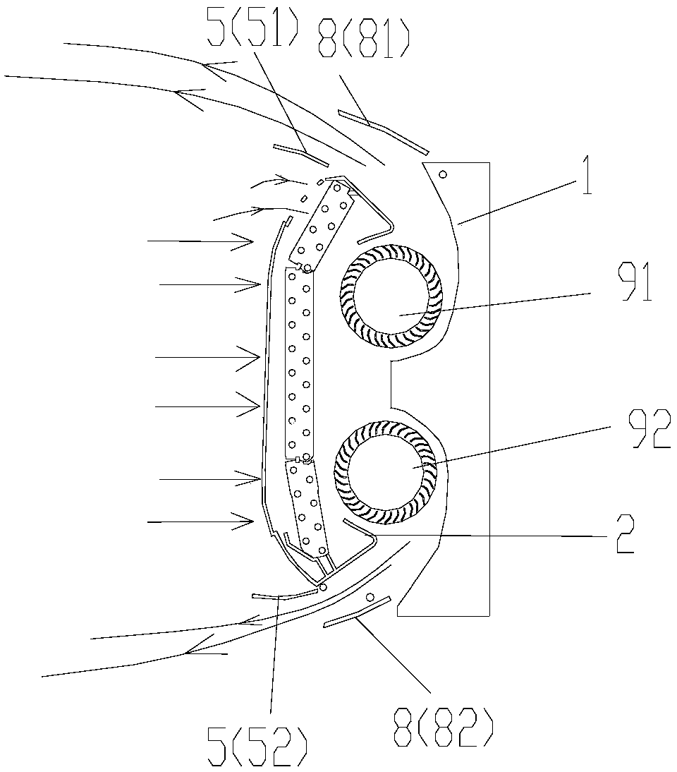 Air conditioner indoor unit capable of preventing air return and air conditioner