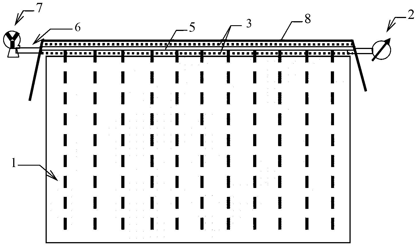 Anti-blocking controllable negative pressure quick solidifying method for flow state dredging silt