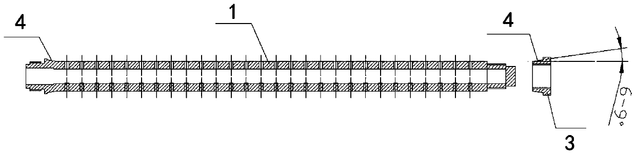 High-temperature and high-pressure valve type combined melt filter strip