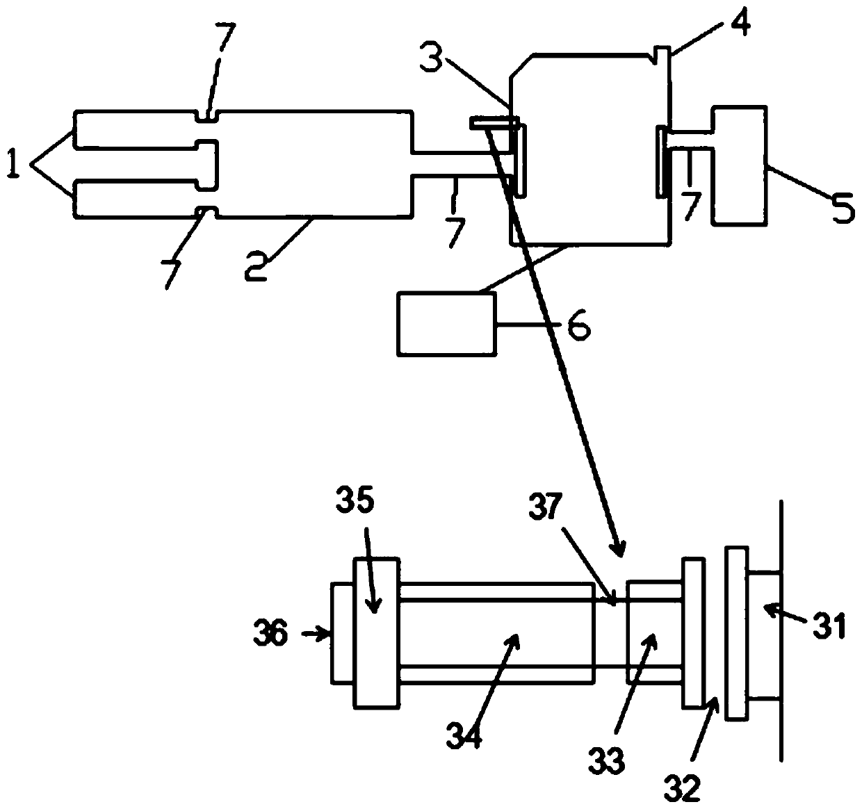 Parylene color film coating process and film coating device