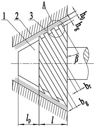 Bionic variable-structure cone spiral groove bearing