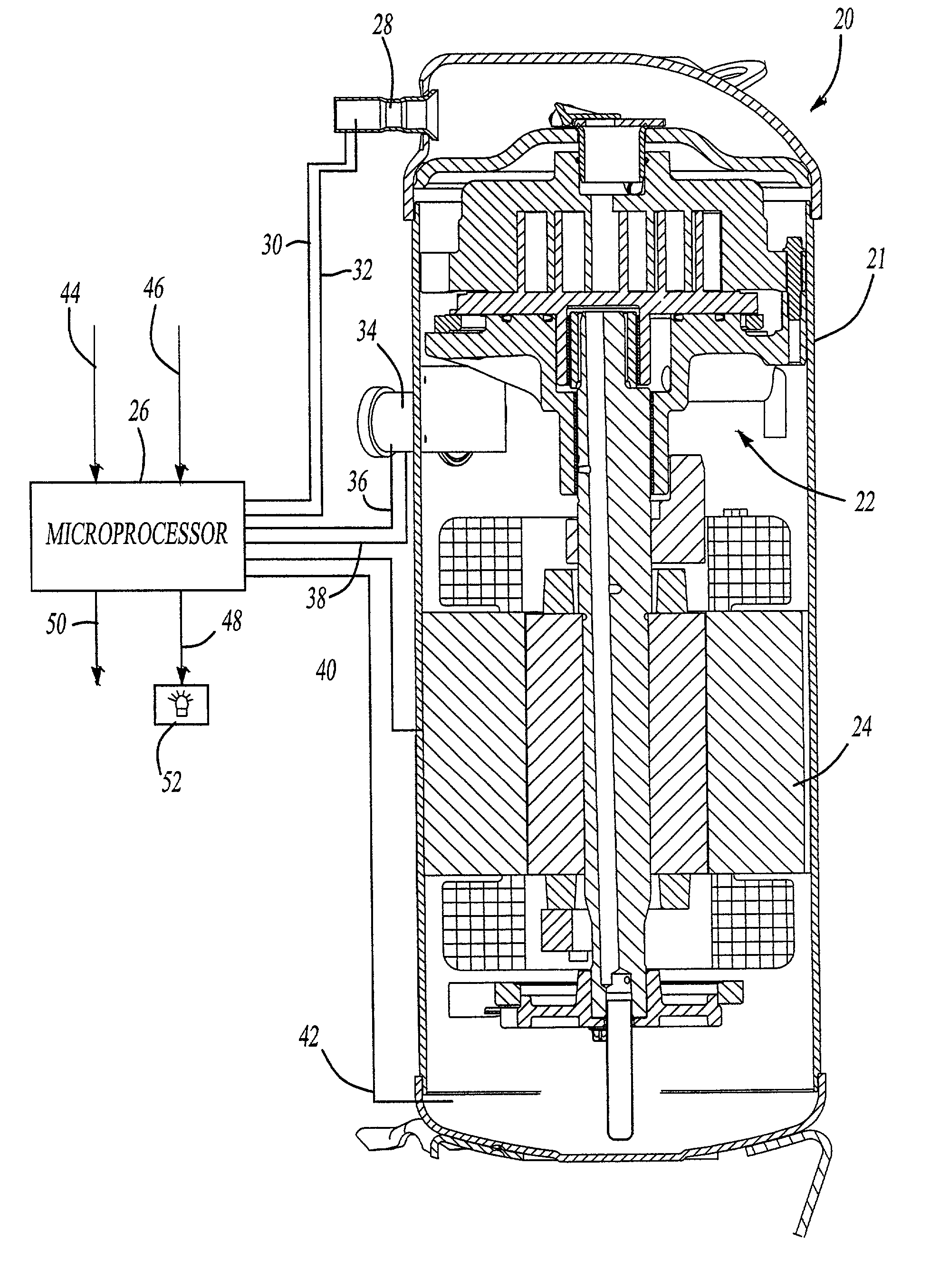 Compressor diagnostic and recording system