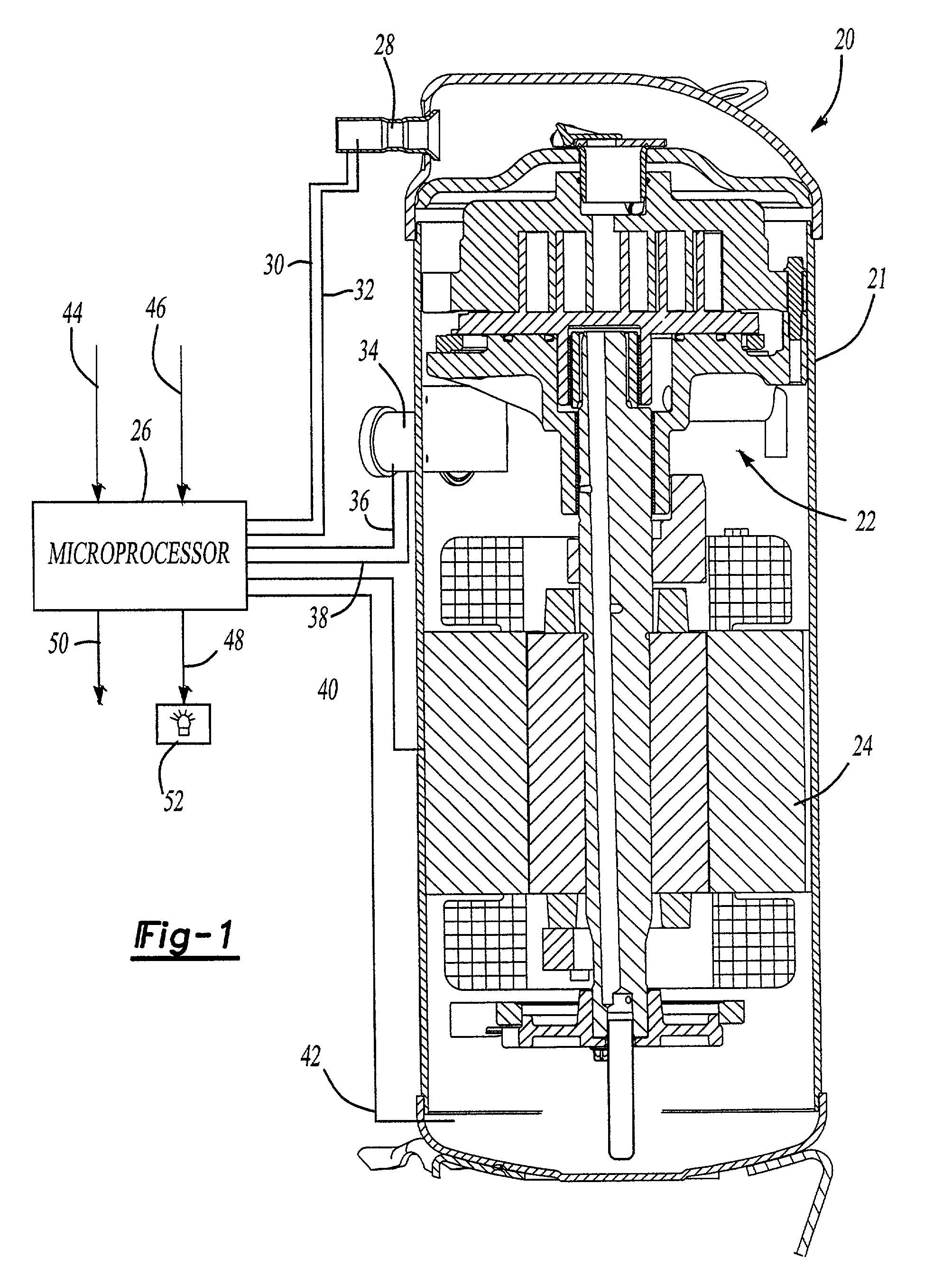 Compressor diagnostic and recording system