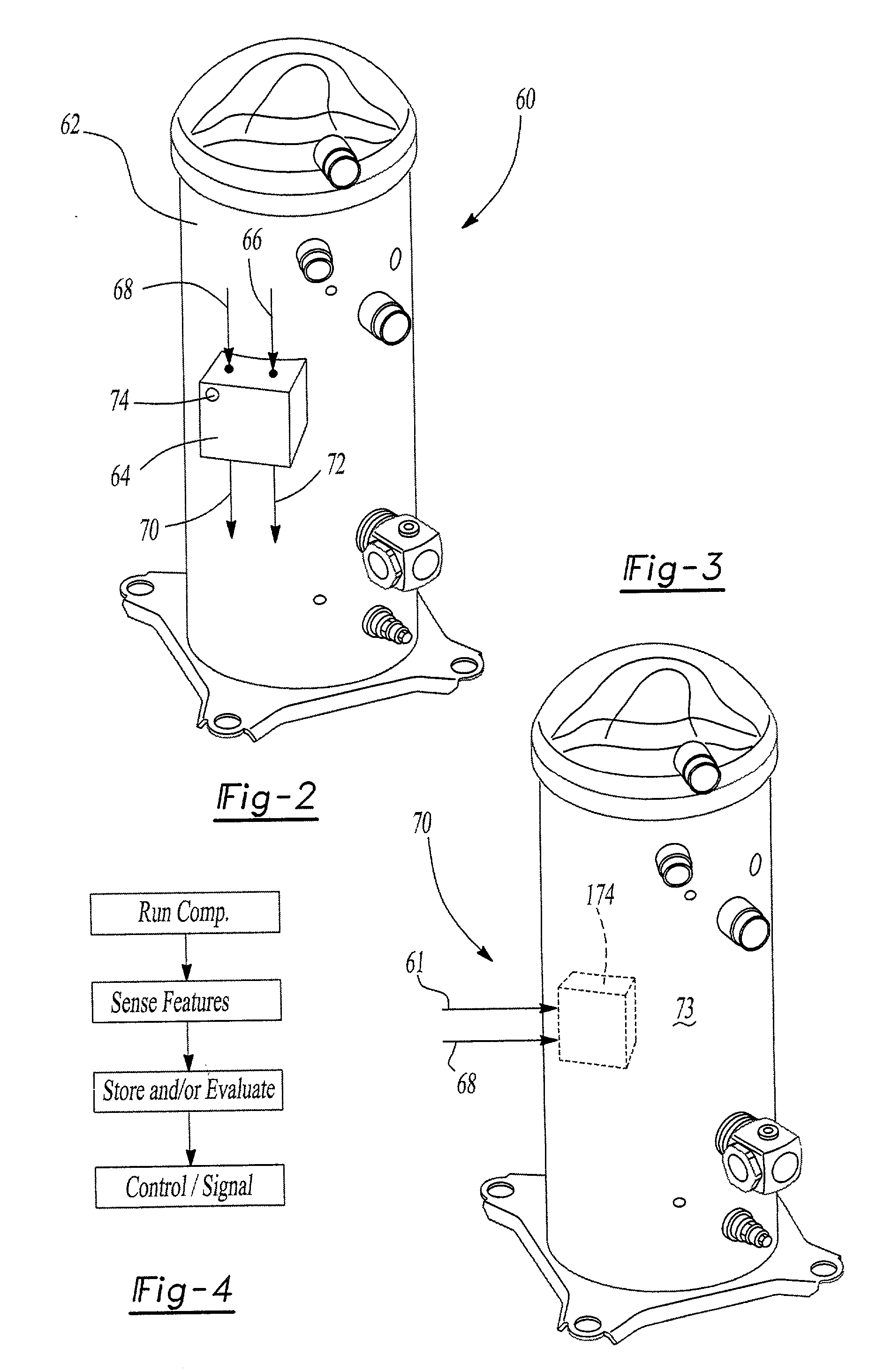 Compressor diagnostic and recording system