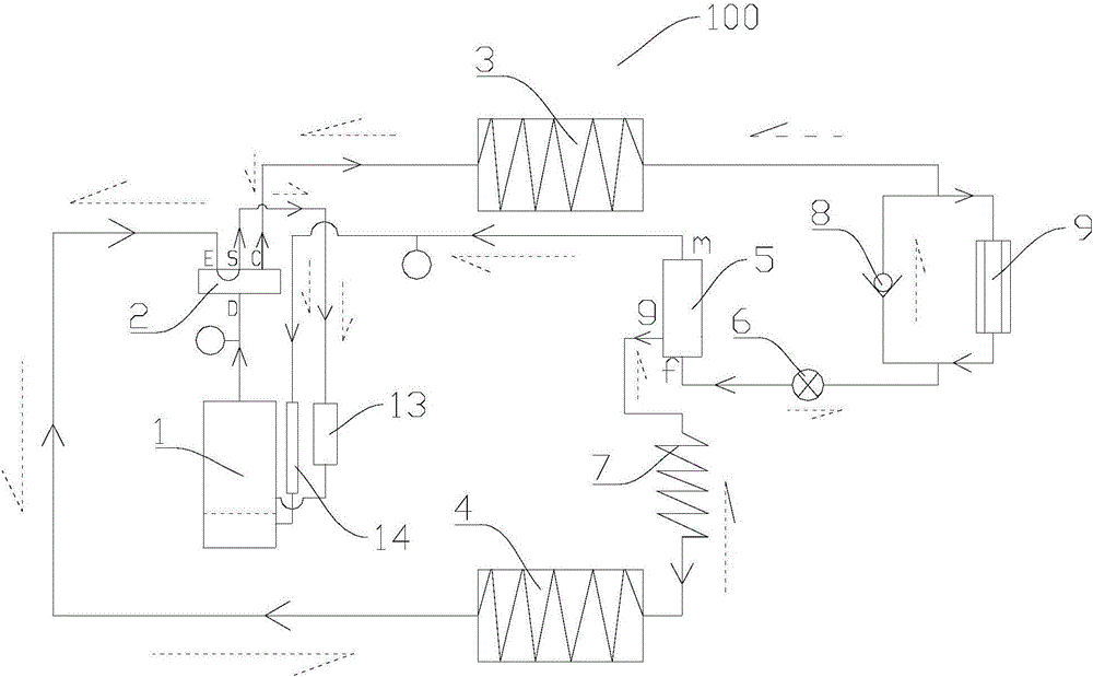 Refrigerating and heating type air conditioner and control method thereof