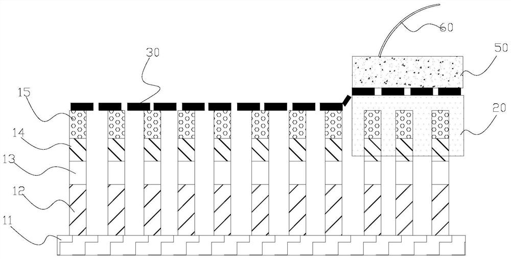 Invisible semiconductor device and preparation method and application thereof