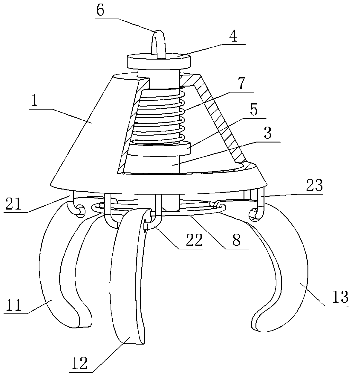 Locking device for lifting insulator