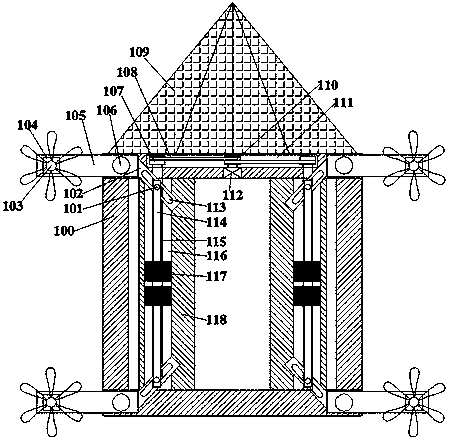 Multi-rotor unmanned aerial vehicle for logistics transportation