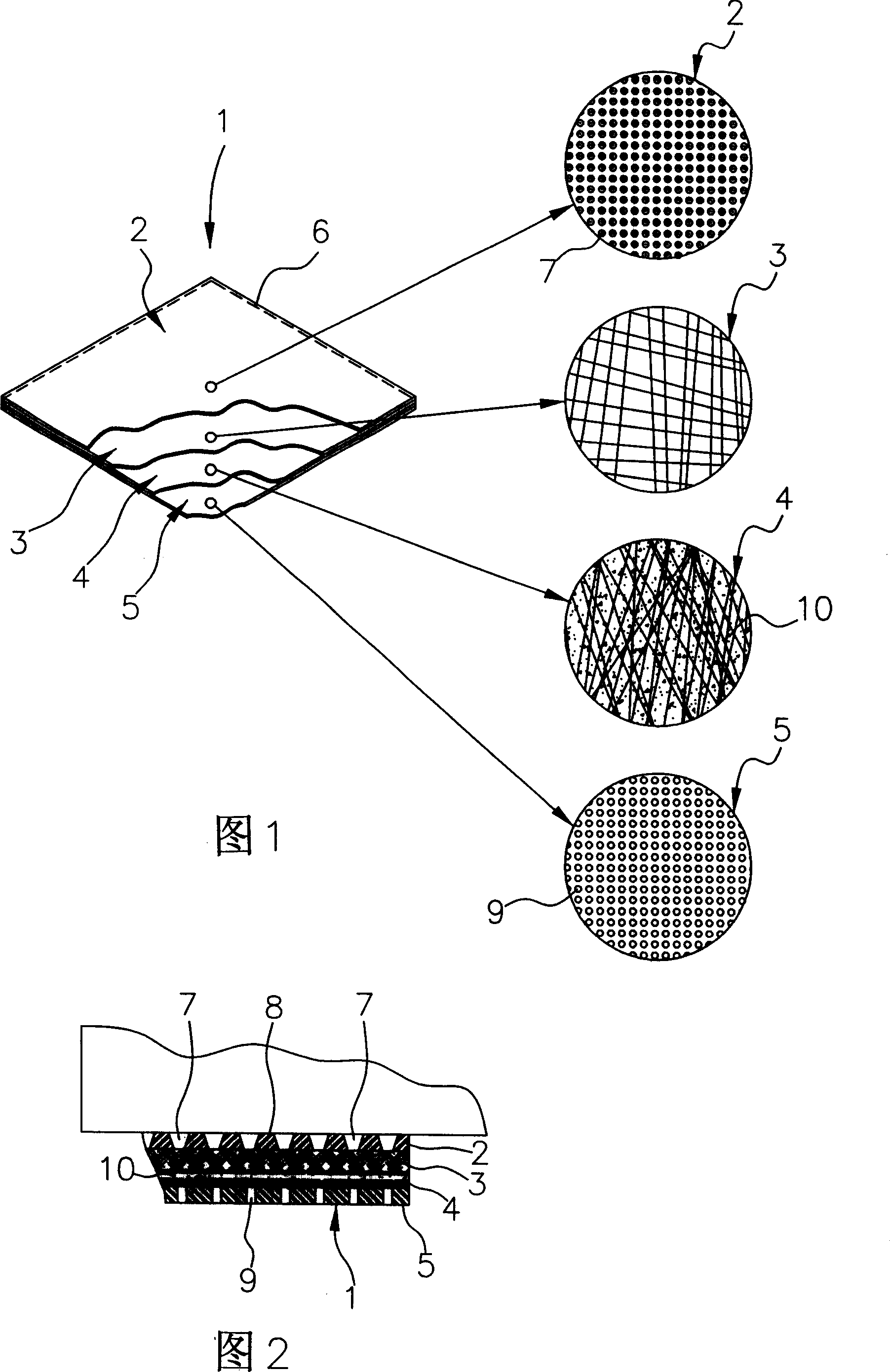 Slow releasing solution and absorption type dressing