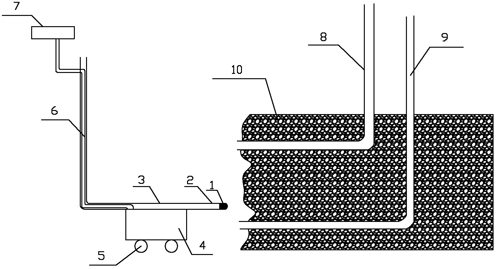 Movable ignition system for UCG (underground coal gasification)