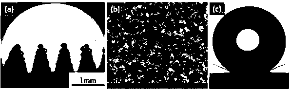 Mixed steam condensation heat transfer reinforcement surface, preparation method and application thereof