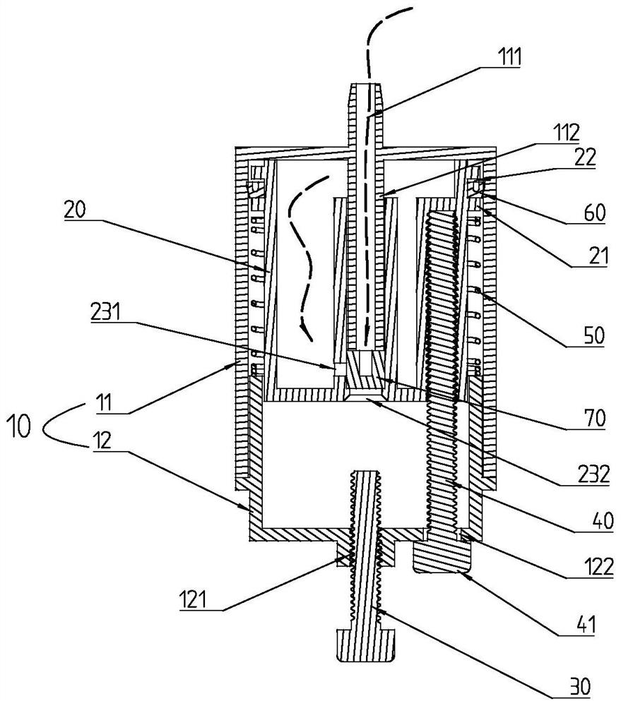 Automatic hydraulic cylinder