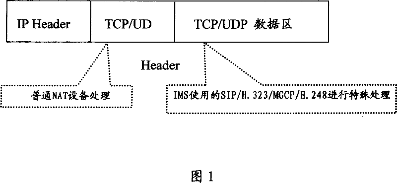 Process and system for media flow transverse network address conversion