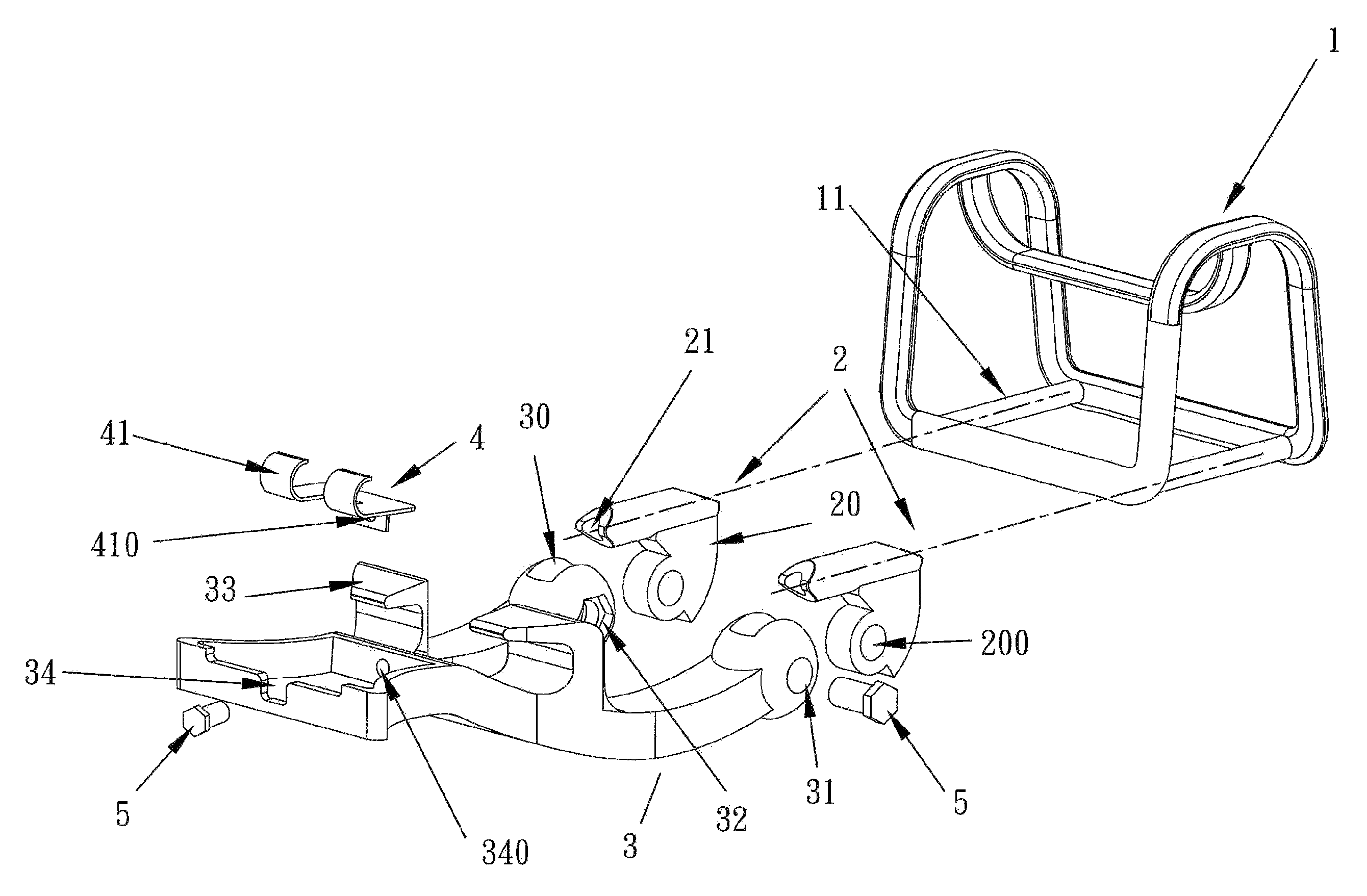 Headrest for an office chair